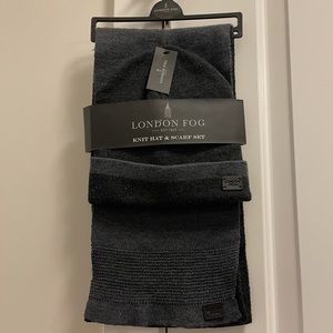 Knit hat & scarf set for men